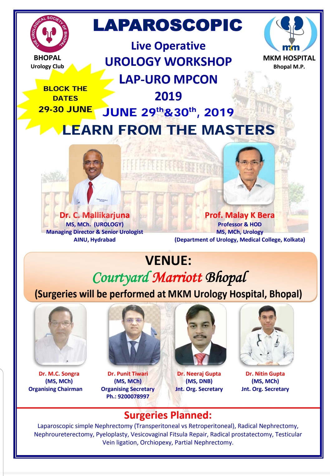 Laparoscopic Urology Workshop June 29th & 30 ,2019